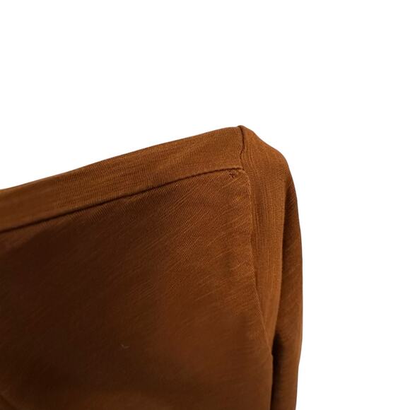 Garnet Hill Organic Pima Cotton Long Sleeve Shirt Copper Brown Sz XL - Picture 3 of 4